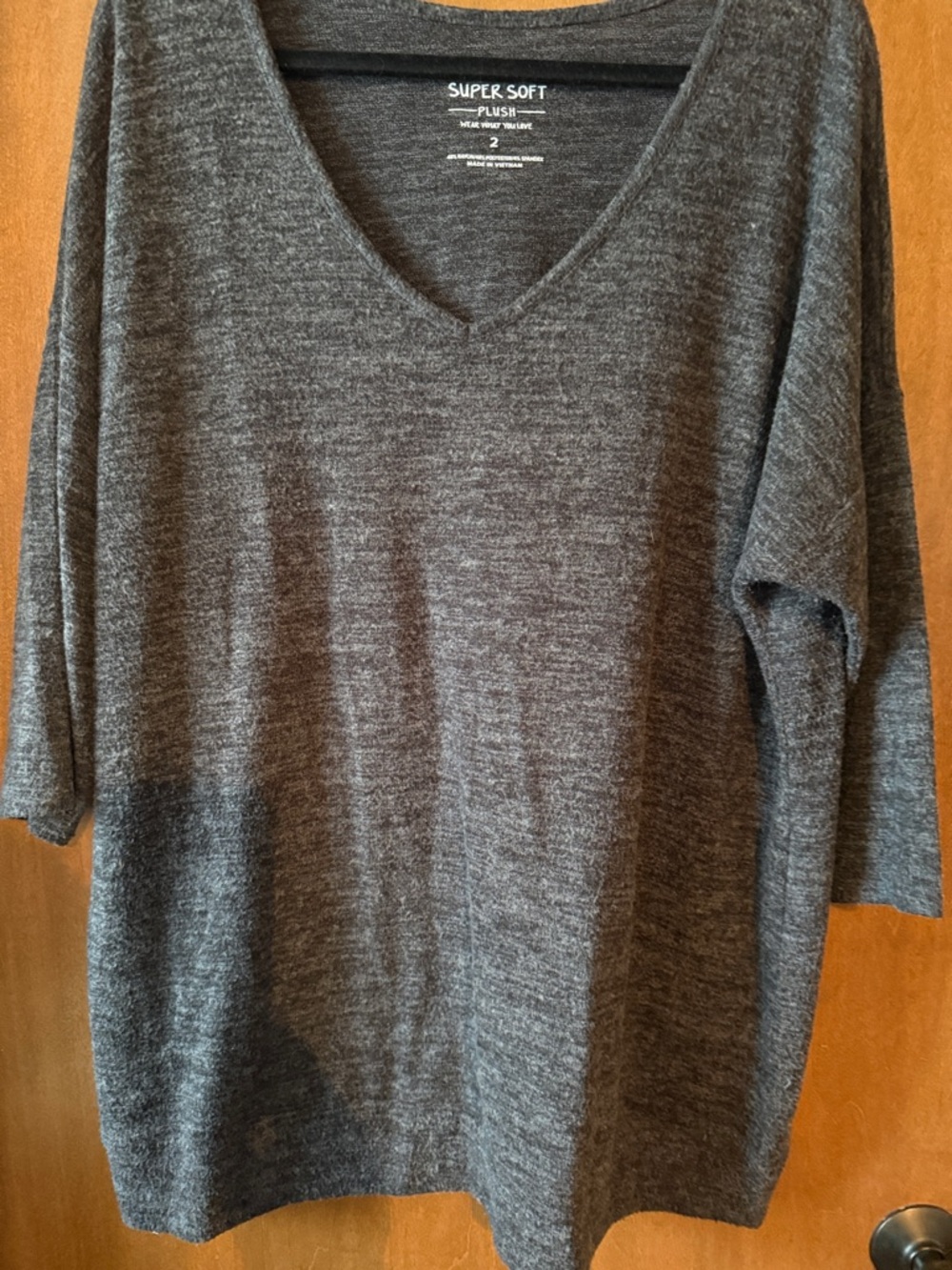 torrid Dark Heather Gray V-Neck Sweater
